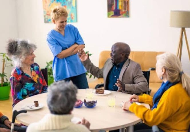 Participant settling into a new supported living home