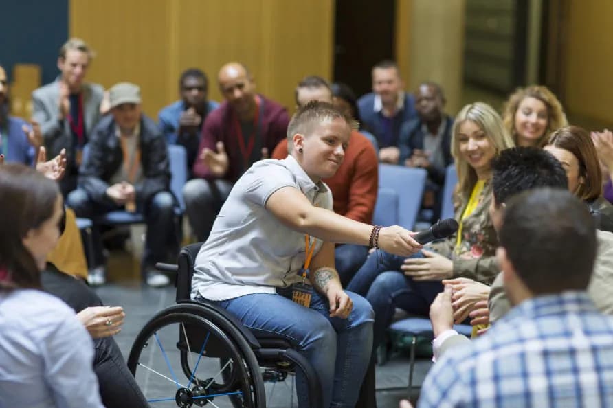 Participants in a community group session